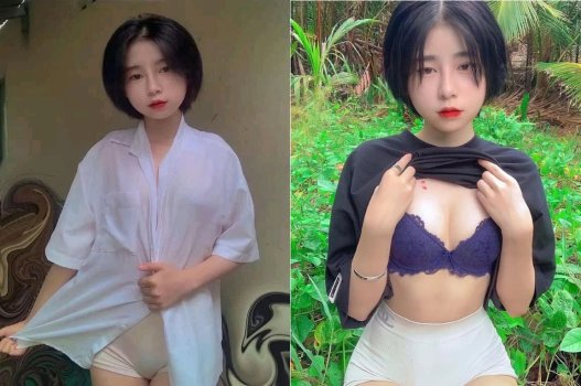 Em này xinh đẹp mà còn dâm đãng với mái tóc ngắn