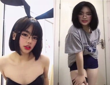 Em gái tóc ngắn dễ thương bị some sâu vào